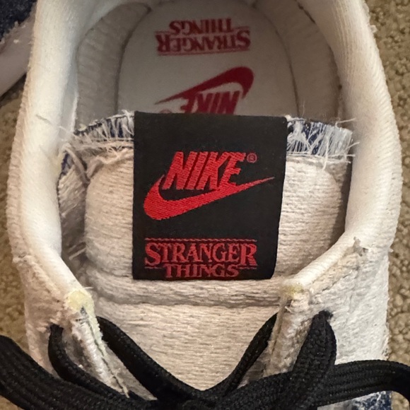 Nike x Stranger Things Custom Design Cortez Size 12  Cj6107-100 - Picture 3 of 7